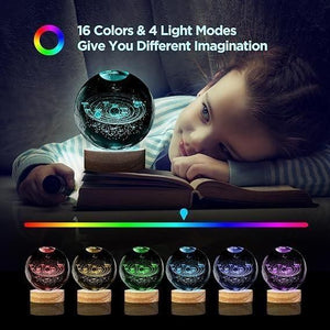 BERN 3D Crystal Lamp Ball (Assorted Design)