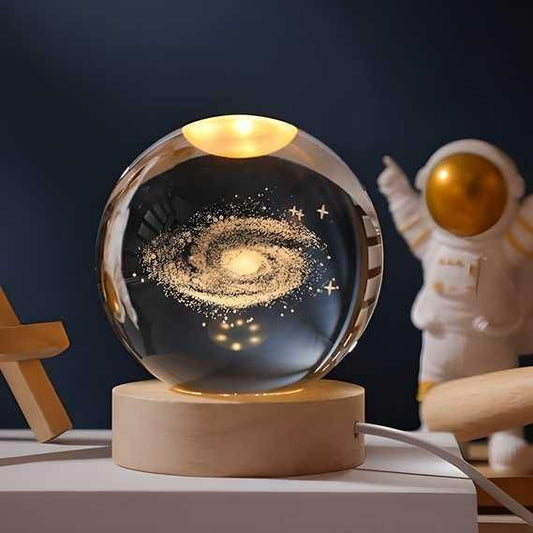 BERN 3D Crystal Lamp Ball (Assorted Design)