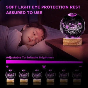 BERN 3D Crystal Lamp Ball (Assorted Design)