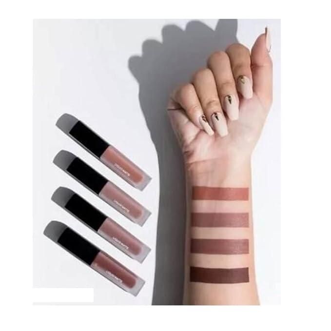 BERN Nude Red Edition – Liquid Lipstick Set (4 Shades | 16ml)
