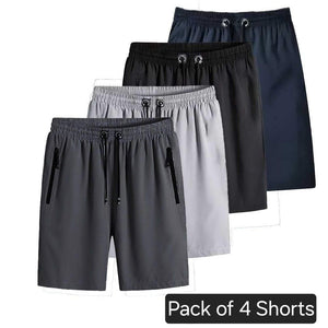 BERN Combo of 4 Men's Stretchable Cotton Shorts