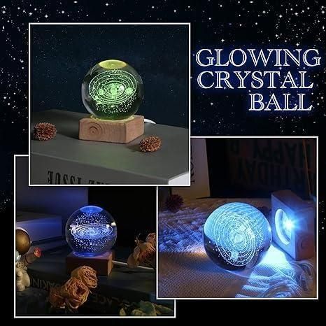 BERN 3D Crystal Lamp Ball (Assorted Design)