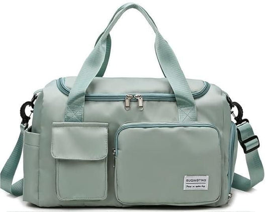 BERN Duffle Bag with Shoe Compartment Smart Storage. Sleek Travel.